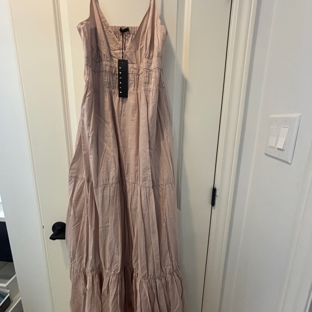 Sisley Sleeveless Maxi Dress in Light Blush